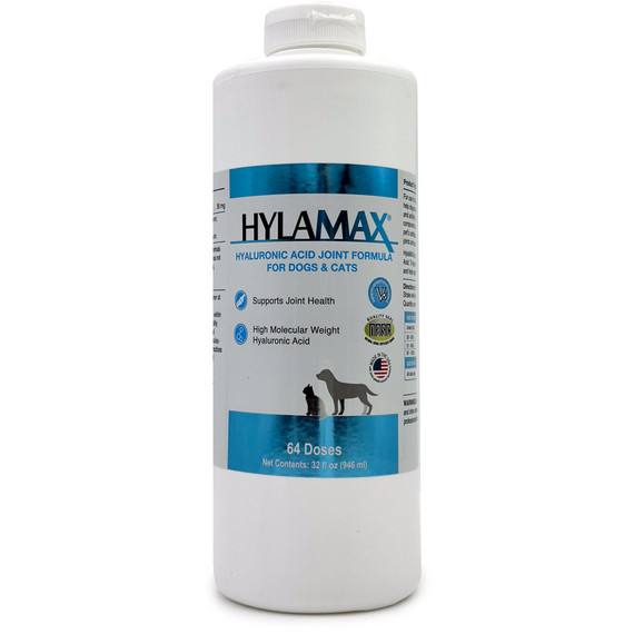 HylaMAX Hyaluronic Acid Joint Formula for Dogs & Cats (32 oz)