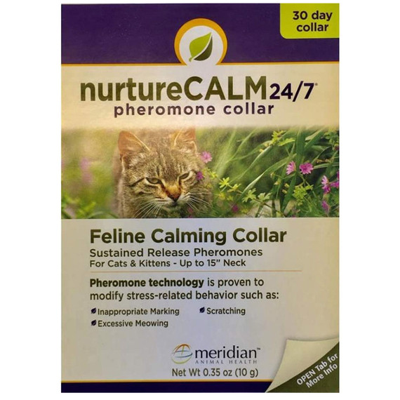 NurtureCALM 24/7 Feline Calming Pheromone Collar (Up to 15 Neck)