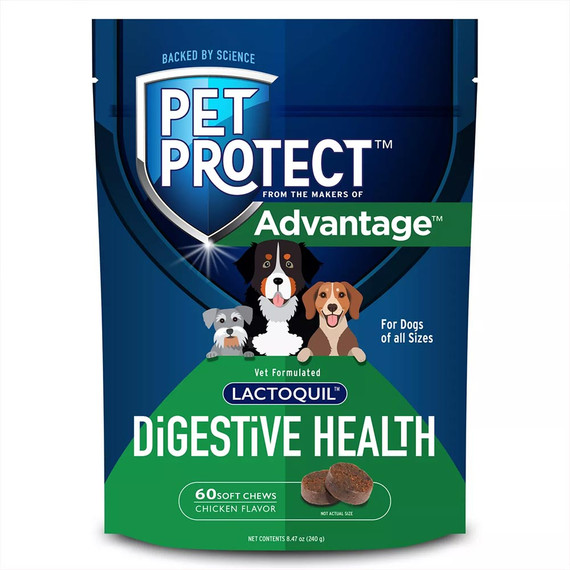 Pet Protect Lactoquil Digestive Health for Dogs - Chicken Flavor (60 Soft Chews)