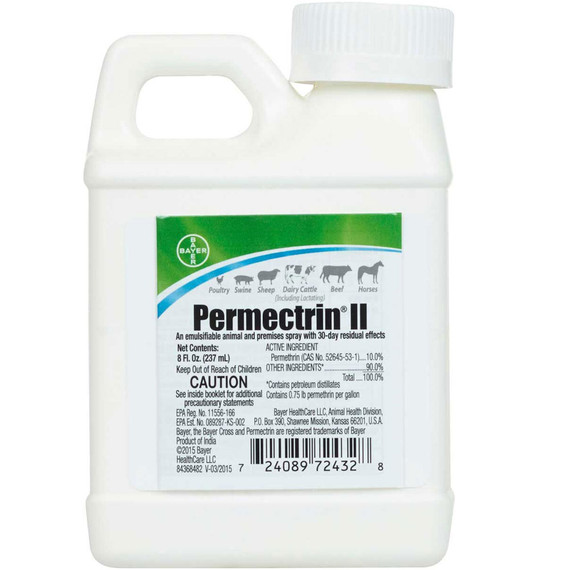 Bayer Permectrin II Emulsifiable Animal and Premise Spray, 8oz