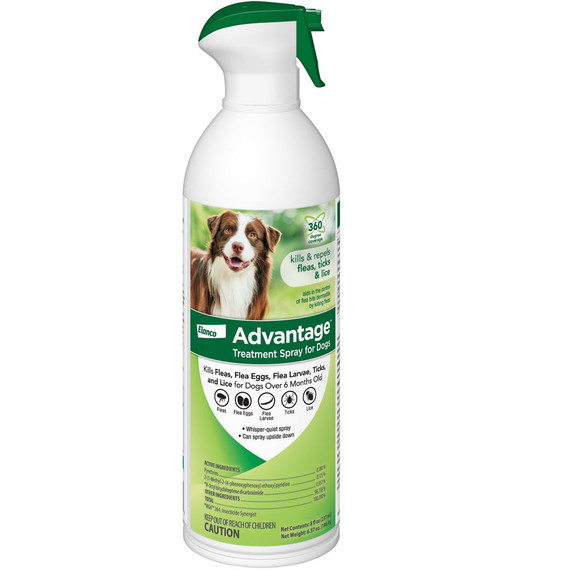 Advantage Treatment Spray for Dogs, 8-oz