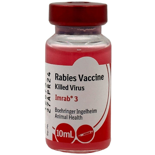 Merial Rabies Vaccine Imrab 3 (10-dose vials) - for dogs & cats Merial Rabies Vaccine Imrab 3 (10-dose vials) - for dogs & cats