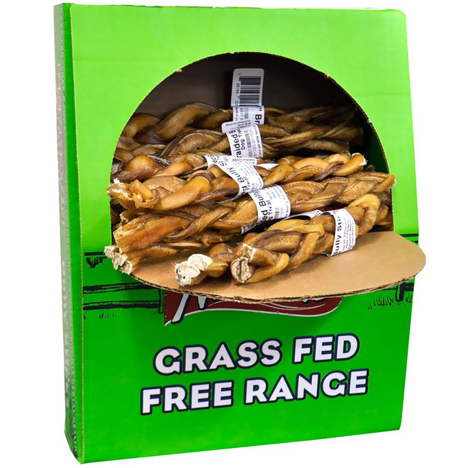 Redbarn 9" Braided Bully Stick (40 Pack)