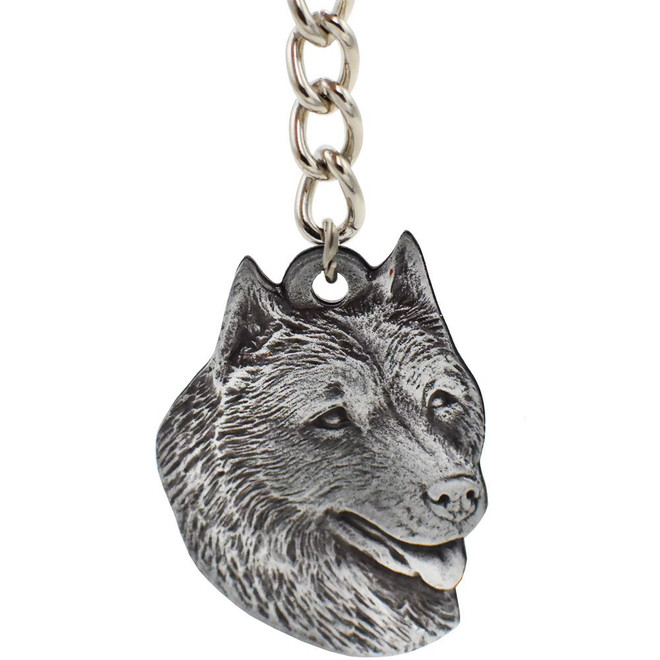 Dog Breed Keychain USA Pewter - Alaskan Malamute (2.5) Dog Breed Keychain USA Pewter - Alaskan Malamute (2.5)