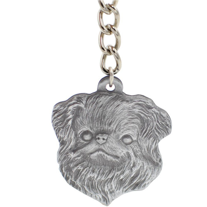 Dog Breed Keychain USA Pewter - Japanese Chin (2.5) Dog Breed Keychain USA Pewter - Japanese Chin (2.5)
