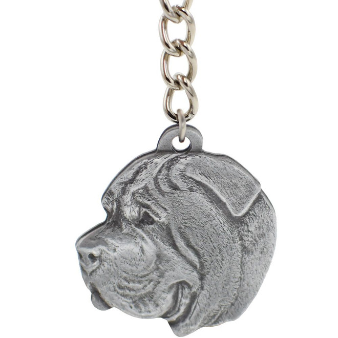 Dog Breed Keychain USA Pewter - Mastiff (2.5)