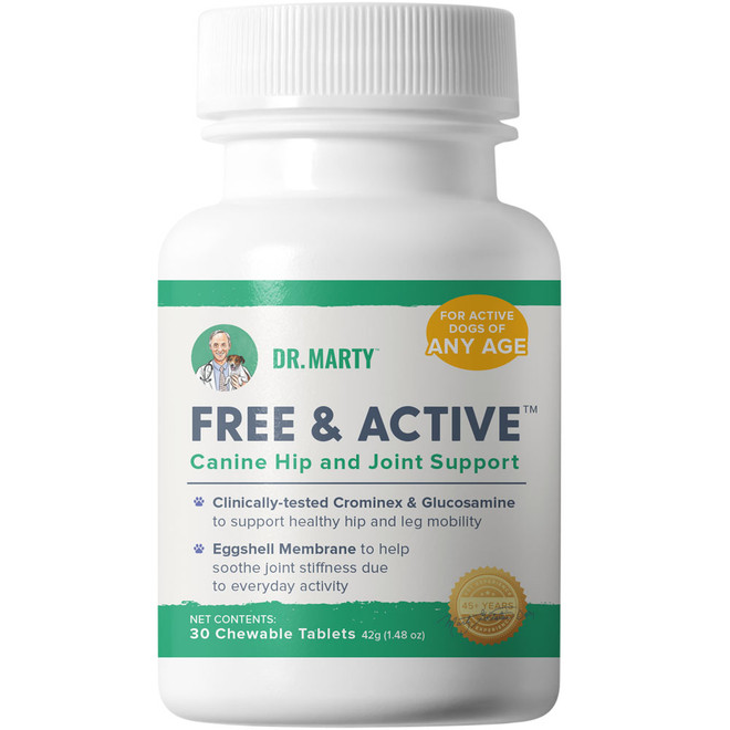 Dr. Marty Free & Active for Dogs (30 chewable tablets)