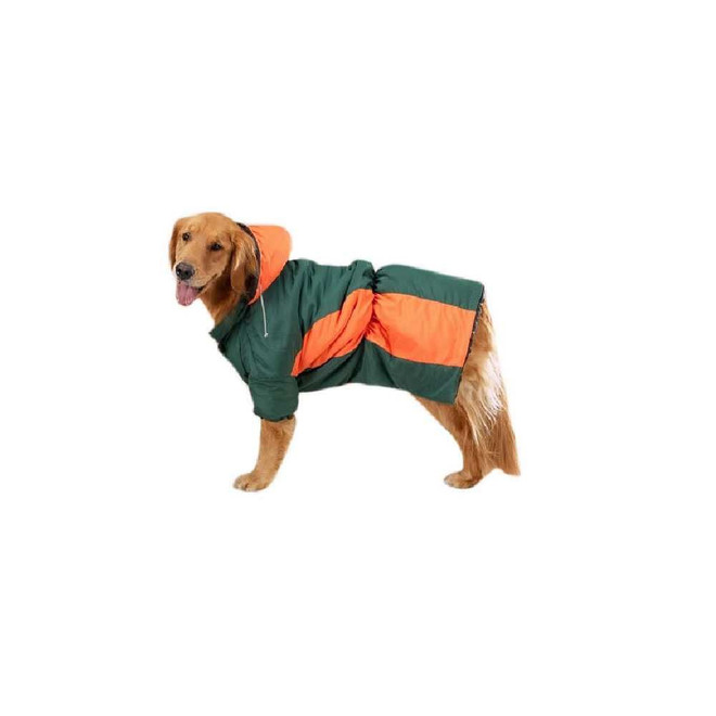 Zack & Zoey Base Camp Parkas Green & Orange - XSmall