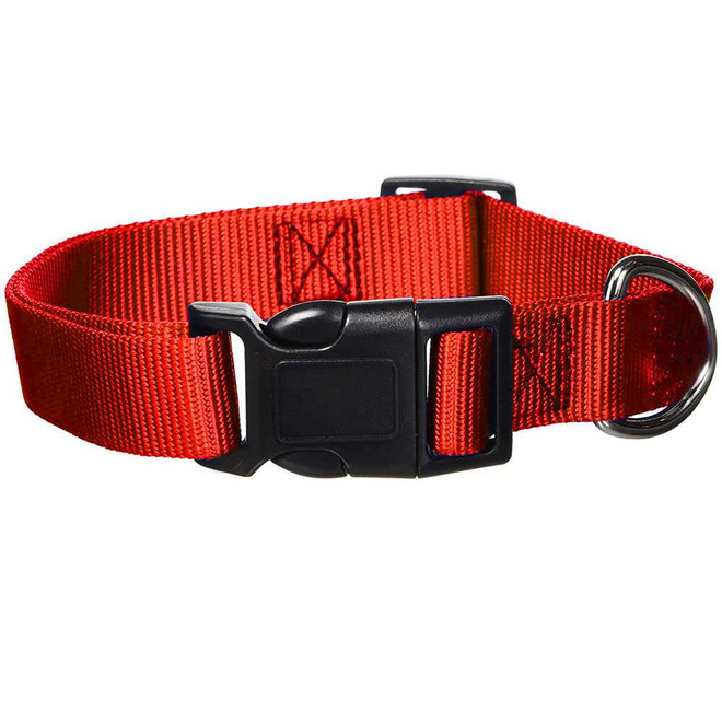 Guardian Gear Nylon Adjustable Collar - Red (1 Adjust 18-26)