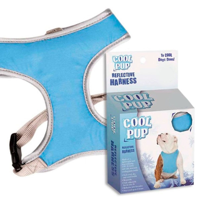Guardian Gear Cool Pup Reflective Harness Large - Light Blue