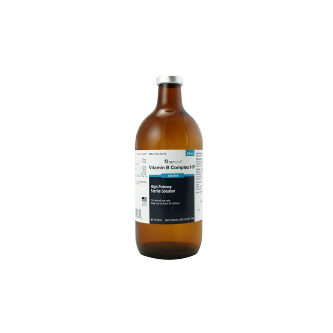VetOne Vitamin B Complex High Potency Sterile Solution Injection, 500mL