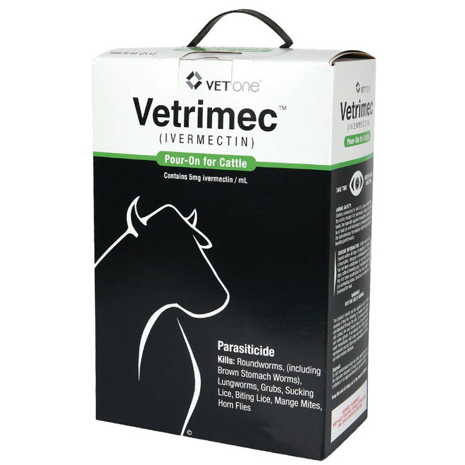 Vetrimec (Ivermectin) Pour-On for Cattle, 1 Liter Vetrimec (Ivermectin) Pour-On for Cattle, 1 Liter