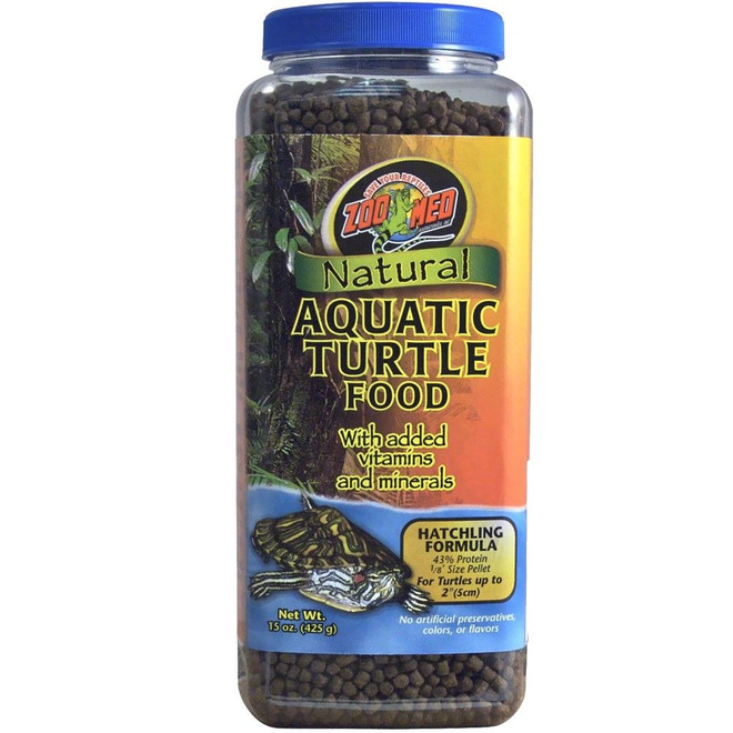 Zoo Med Natural Aquatic Turtle Food Hatchling Formula (15 oz)