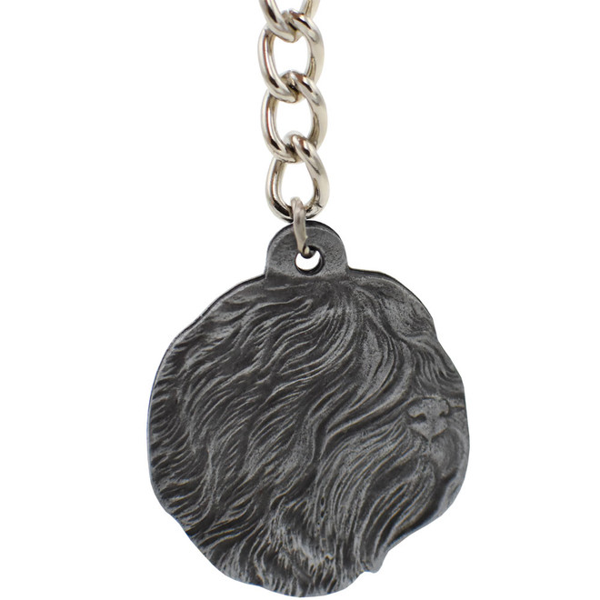 Dog Breed Keychain USA Pewter - Tibetan Terrier (2.5)