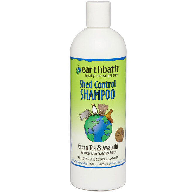 Earthbath Shed Control Green Tea & Awapuhi Dog & Cat Shampoo (16 oz)