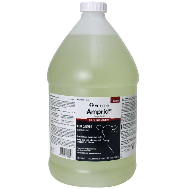 Amprid for Calves 9.6% Oral Solution, 1 Gallon Amprid for Calves 9.6% Oral Solution, 1 Gallon