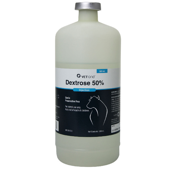 Dextrose 50% Sterile Preservative Free Solution Injection, 500mL