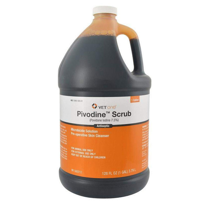 Pivodine Scrub 7.5% Povidone Iodine (0.75% Titratable Iodine) Antiseptic, 1 Gallon
