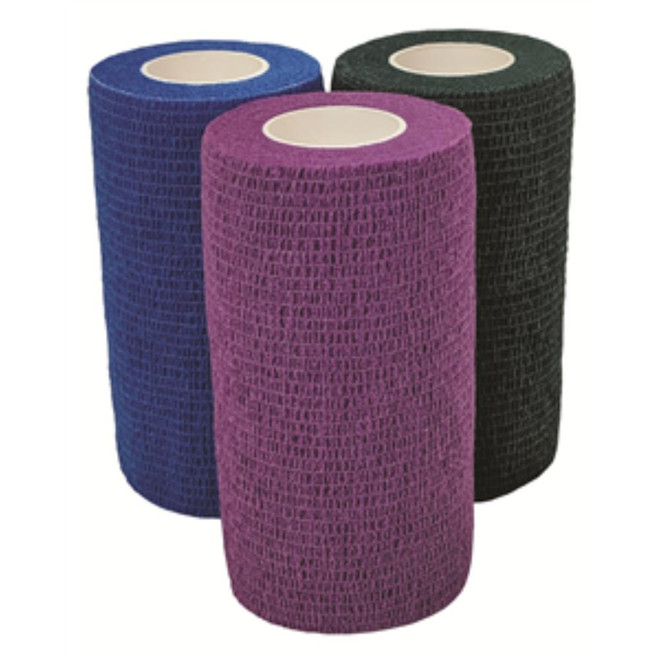 Cohesiant Wrap Bold Color - Assortment (Hunter Green/Purple/Blue) (4x5yd), 12 Rolls