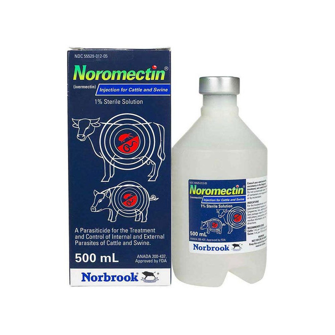 Noromectin for Cattle & Swine - Injection (500 mL) - [Parasite Treatment]