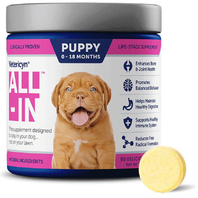 Vetericyn All-In Puppy 0-18 Months Life Stage Supplements 90 count