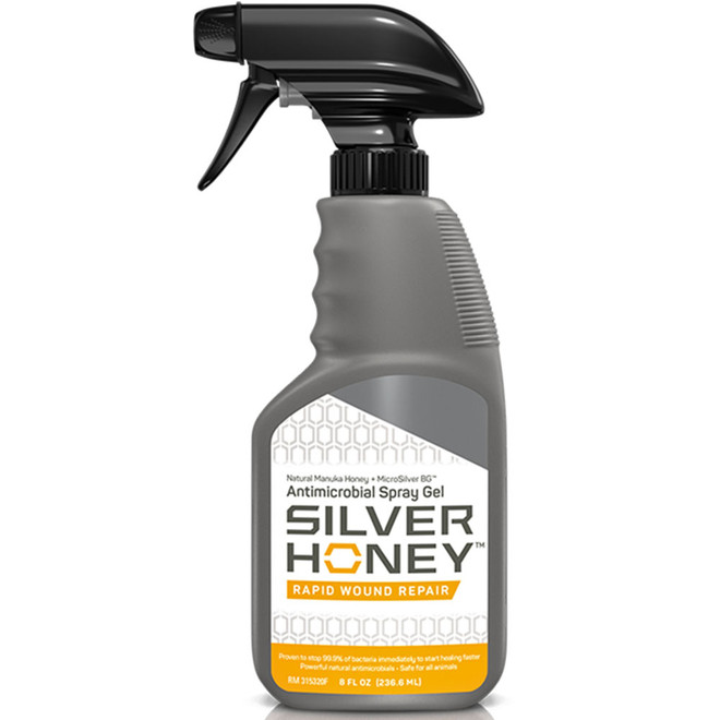 Absorbine Silver Honey Rapid Wound Repair Spray Gel 8 fl oz bottle