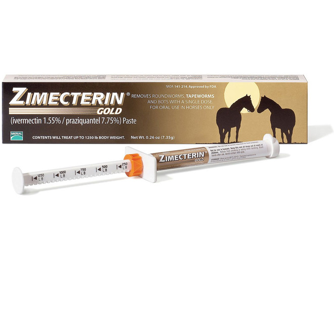 Zimecterin Gold Ivermectin - Praziquantel De-wormer for Horses