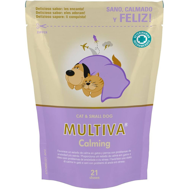 VetNova Multiva Calming for Cat & Small Dogs, 25 Soft Chews