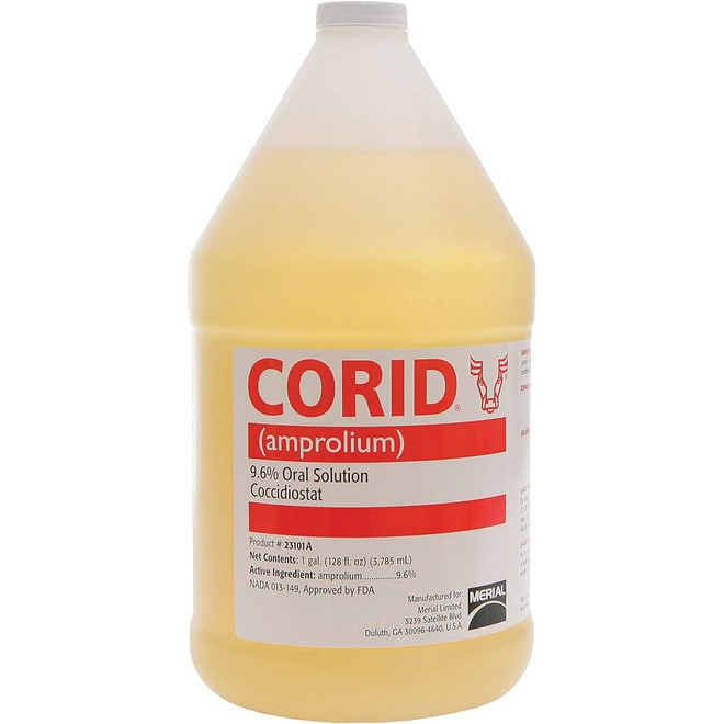 Corid (Amprolium) 9.6% Oral Solution, 1 Gallon