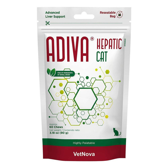 VetNova ADIVA Hepatic for Cats (60 Chews)