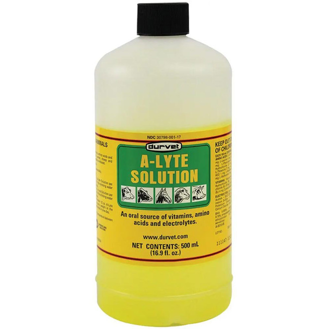 Durvet A-Lyte Solution for Cattle, Sheep, Swine & Horses (500 mL) - [Supplement]