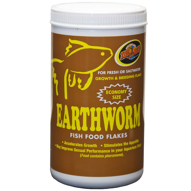 Zoo Med Earthworm Fish Food Flakes & Sinking Sticks