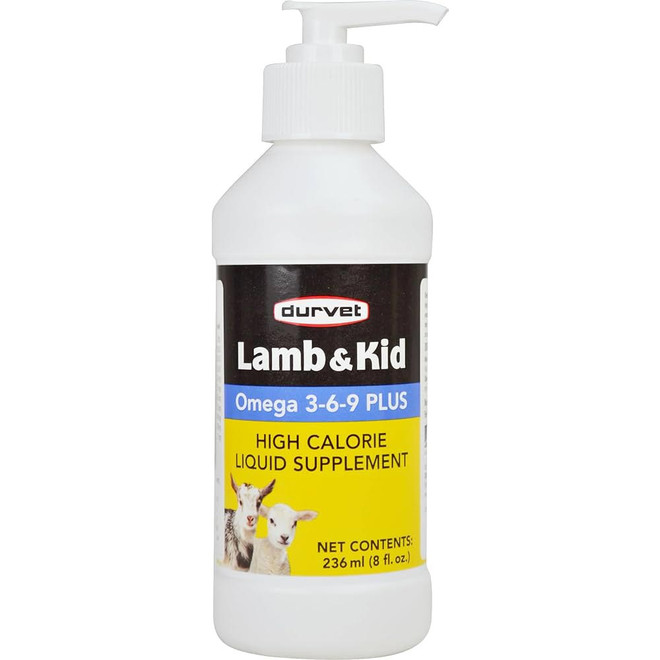 Durvet Lamb & Kid Omega 3-6-9 PLUS for Sheep & Goats (8 oz) - [High Calorie Supplement]