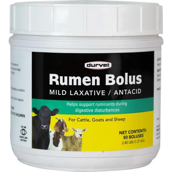 Durvet Rumen Bolus Mild Laxative/Antacid (2.80 lbs) - [Digestive Aid]