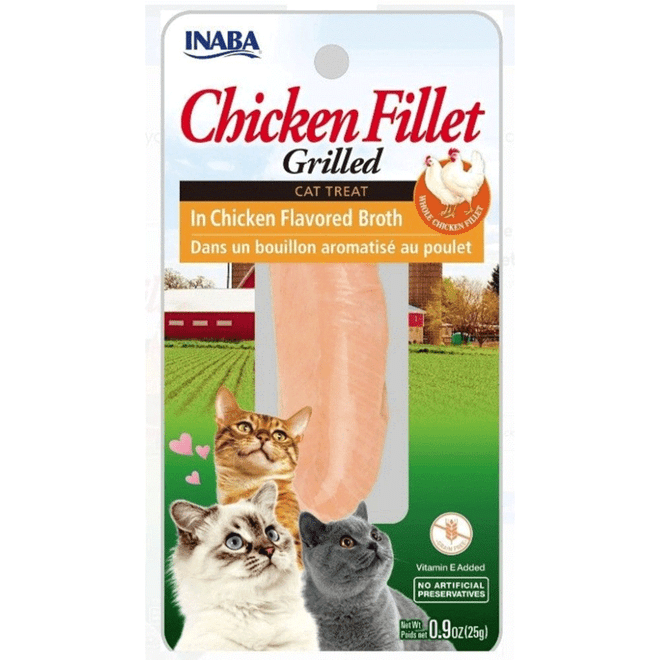 Inaba Churu Cat Treat - Chicken Fillet - Chicken Flavored Broth (0.9 oz)