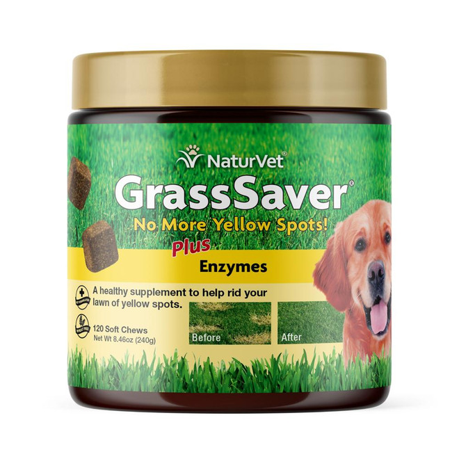 NaturVet GrassSaver Plus Enzymes Soft Chew Supplement for Dogs (120 Count) NaturVet GrassSaver Plus Enzymes Soft Chew Supplement for Dogs (120 Count)