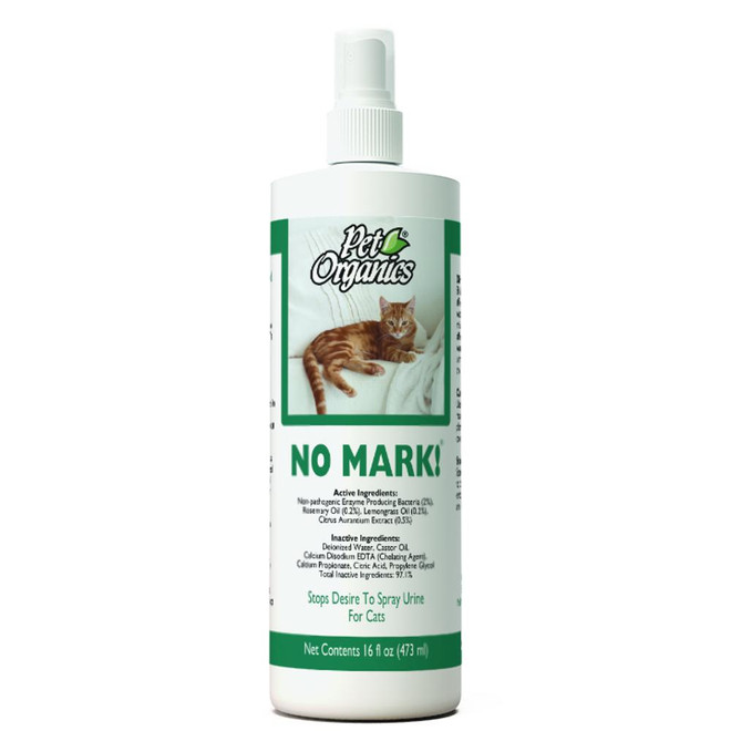NaturVet Pet Organics No Mark Spray for Cats (16 oz)