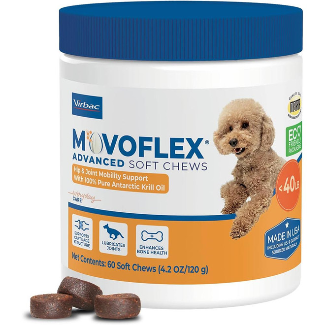 MovoFlex Advanced Soft Chews - Small Dogs Up to 40 lbs (60 count)