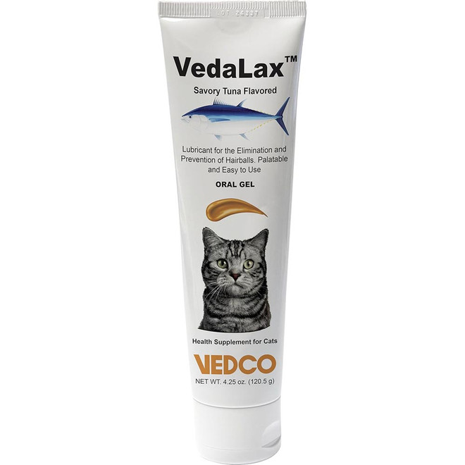VedaLax Hairball Oral Gel for Cats - Tuna Flavor (4.25 oz)