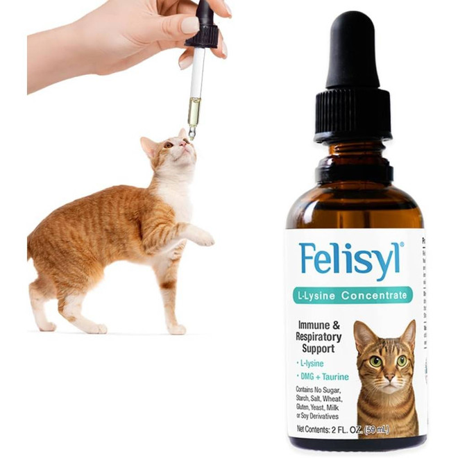 Felisyl PLUS L-Lysine Feline Immunity - Liquid Concentrate, Chicken Flavor (2 fl oz)