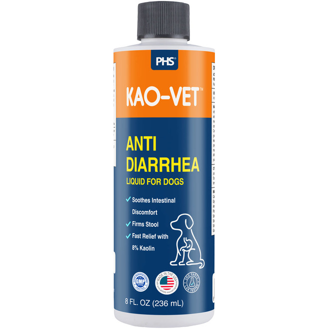 KAO-VET Anti-Diarrhea Liquid for Dogs with Kaolin (8 fl oz)
