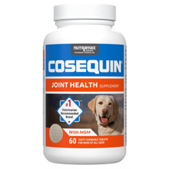 Cosequin Maximum Strength Plus MSM and HA for Dogs, 60 Chewable Tablets