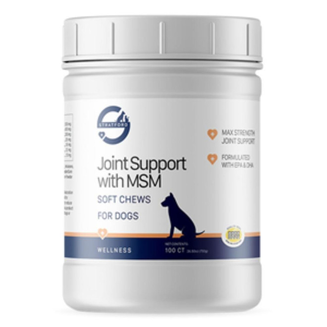 Joint Support with MSM for Dogs, Max Strength, 100 Soft Chews