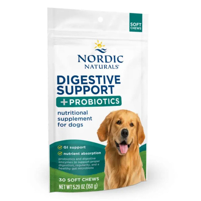 Nordic Naturals PET DIGESTIVE SUPPORT & PROBITICS SOFT CHEWS 30ct