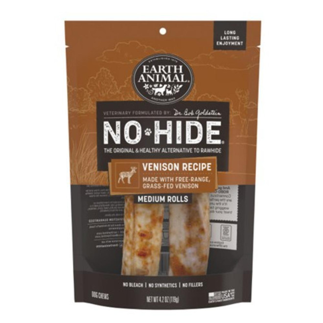 EA DOG NO HIDE VENISON CHEWS 7" 2CT TREAT