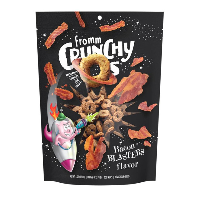 FROMM DOG CRUNCHY O'S BACON BLASTERS TREAT 6OZ