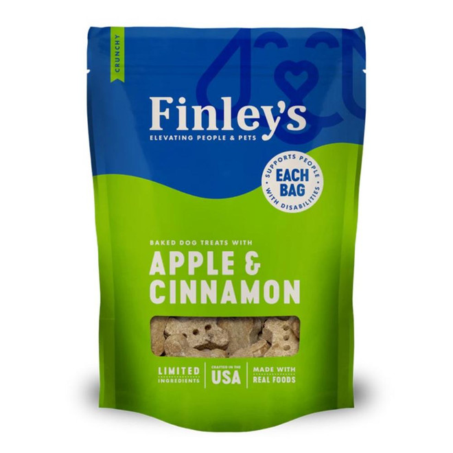 FINLEYS DOG CRUNCHY BISCUITS APPLE CINNAMON TREAT 12OZ