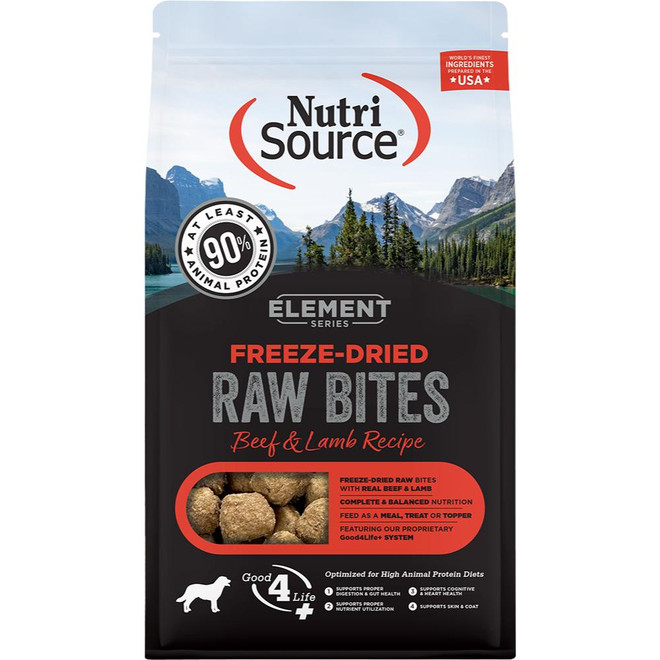 ELEMENT DOG RAW BITES BEEF LAMB FD 10OZ