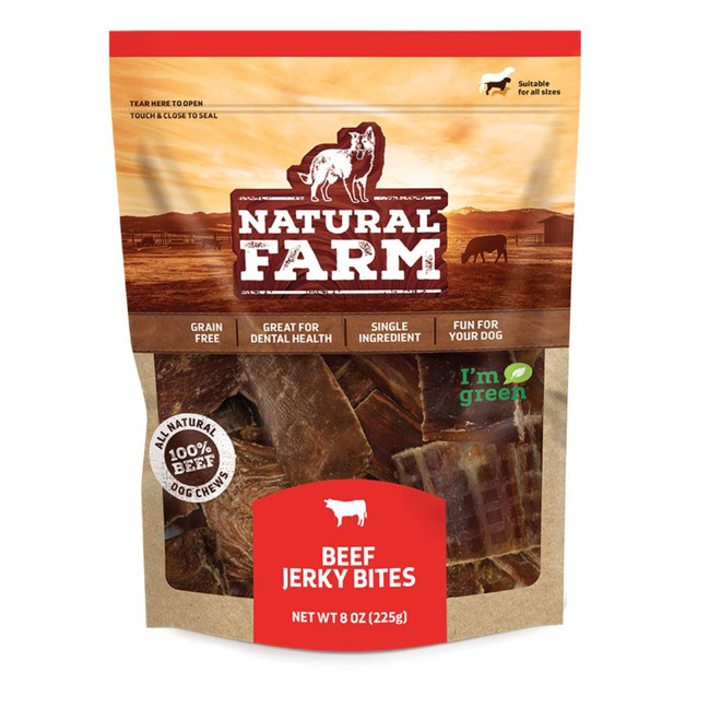 NF DOG BEEF JERKY BITES TREAT 8OZ