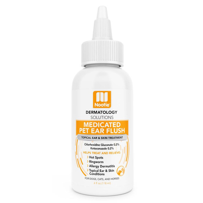 NOOTIE DOG CAT MEDICATED EAR FLUSH 4OZ